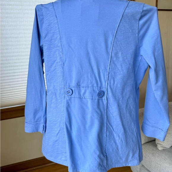 Habitat lavender/blue button front top - Picture 2 of 6